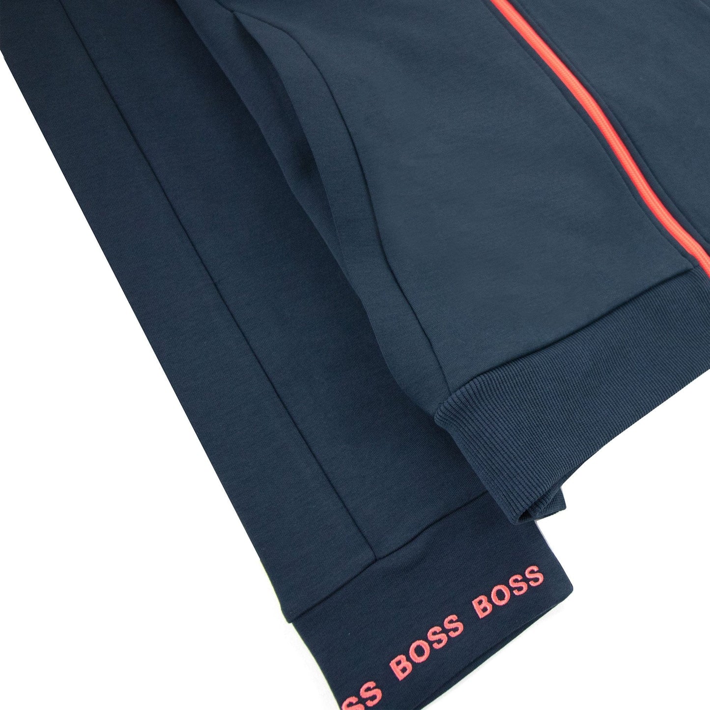 Hugo Boss Saggy 1 Zip Up Sweatshirt Navy 410