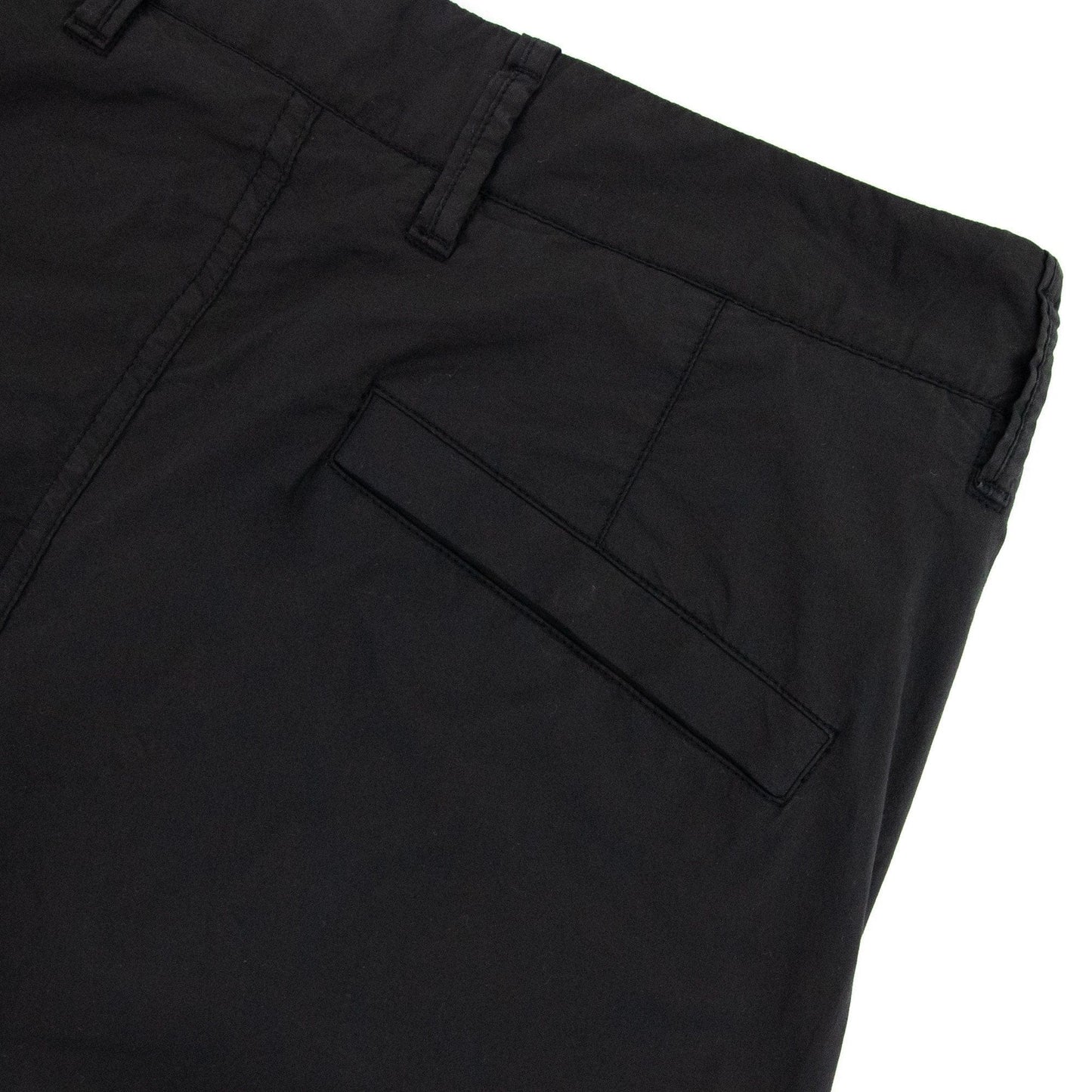 Stone Island Stretch Cotton Tela Cargo Shorts Black V0029