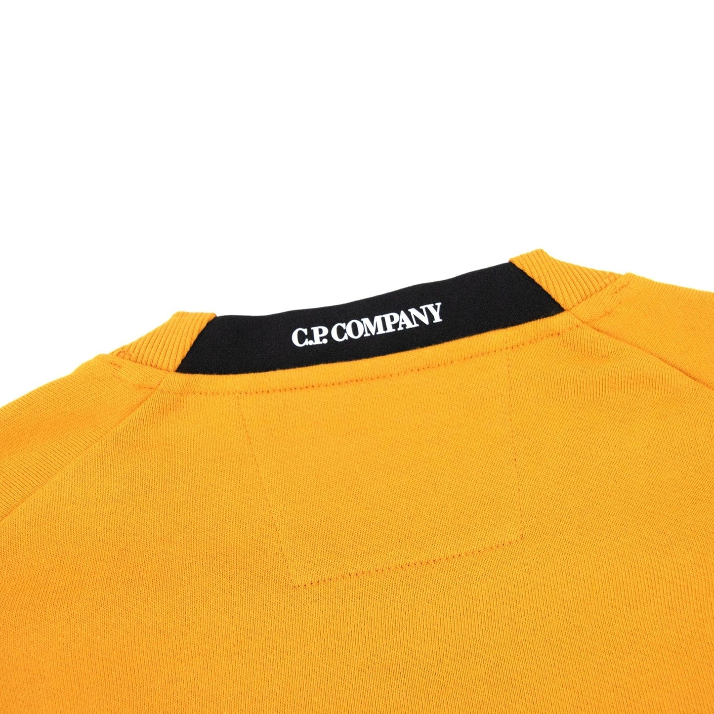 Cp Company Diagonal Raised Fleece Lens Crew Sweatshirt Desert Sun 436