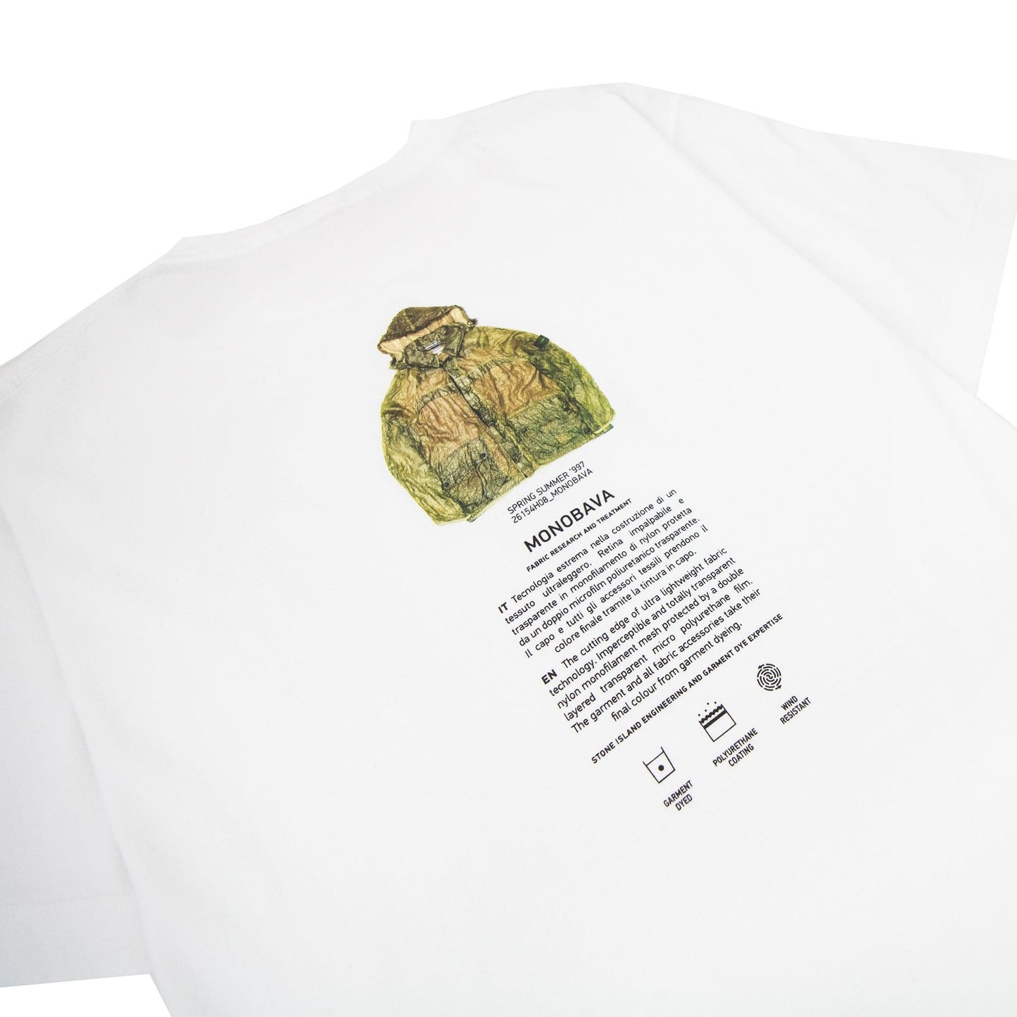 Stone Island Archivio Print T Shirt White V0001