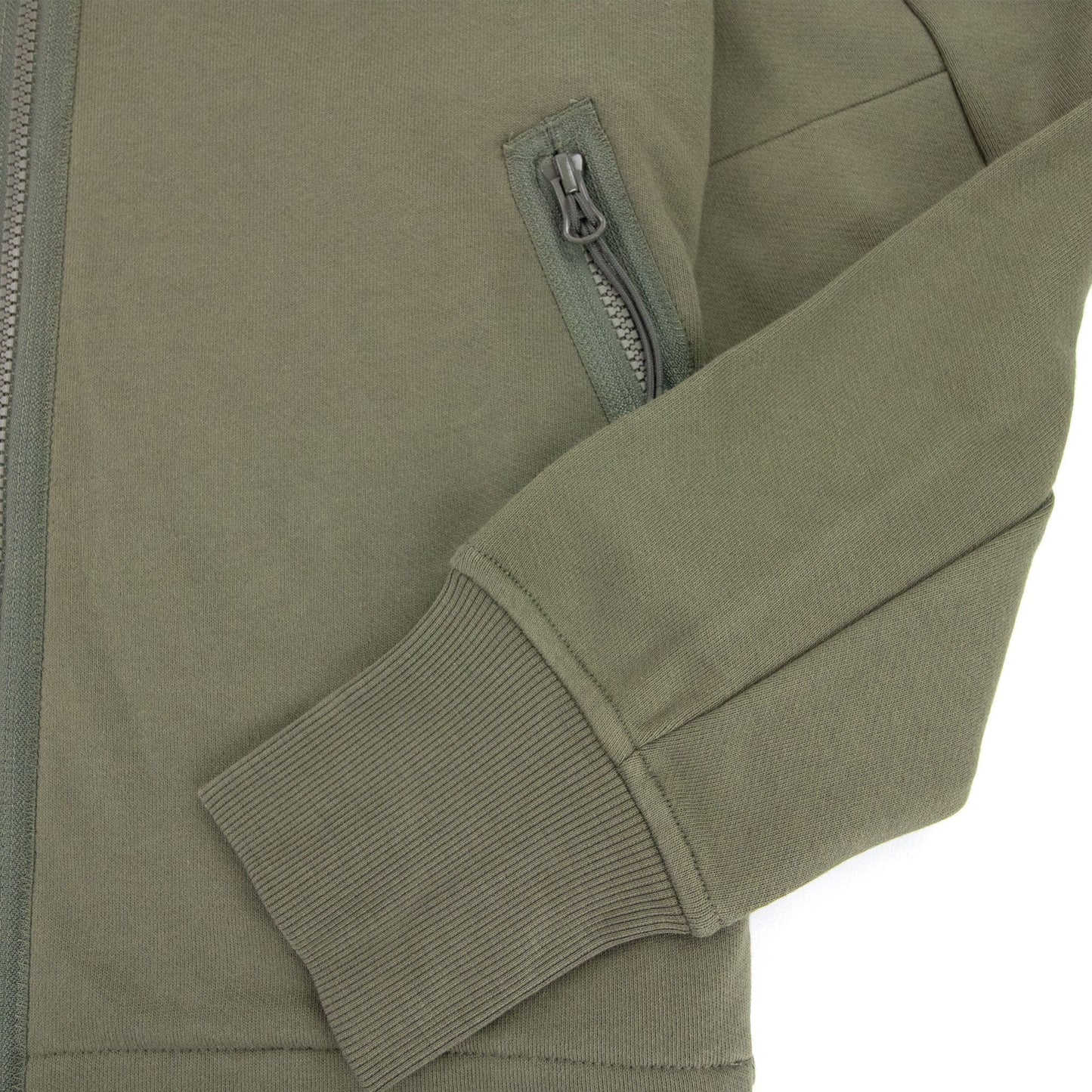 CP Company Diagonal Raised Fleece Full Zip Goggle Hoody Stone Gray 665