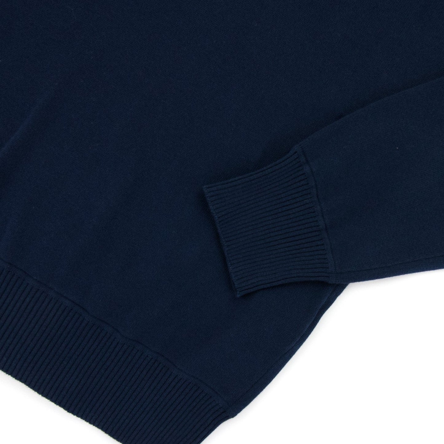 Stone Island 504b2 Garment Dyed Cotton Sweater Navy Blue V0028