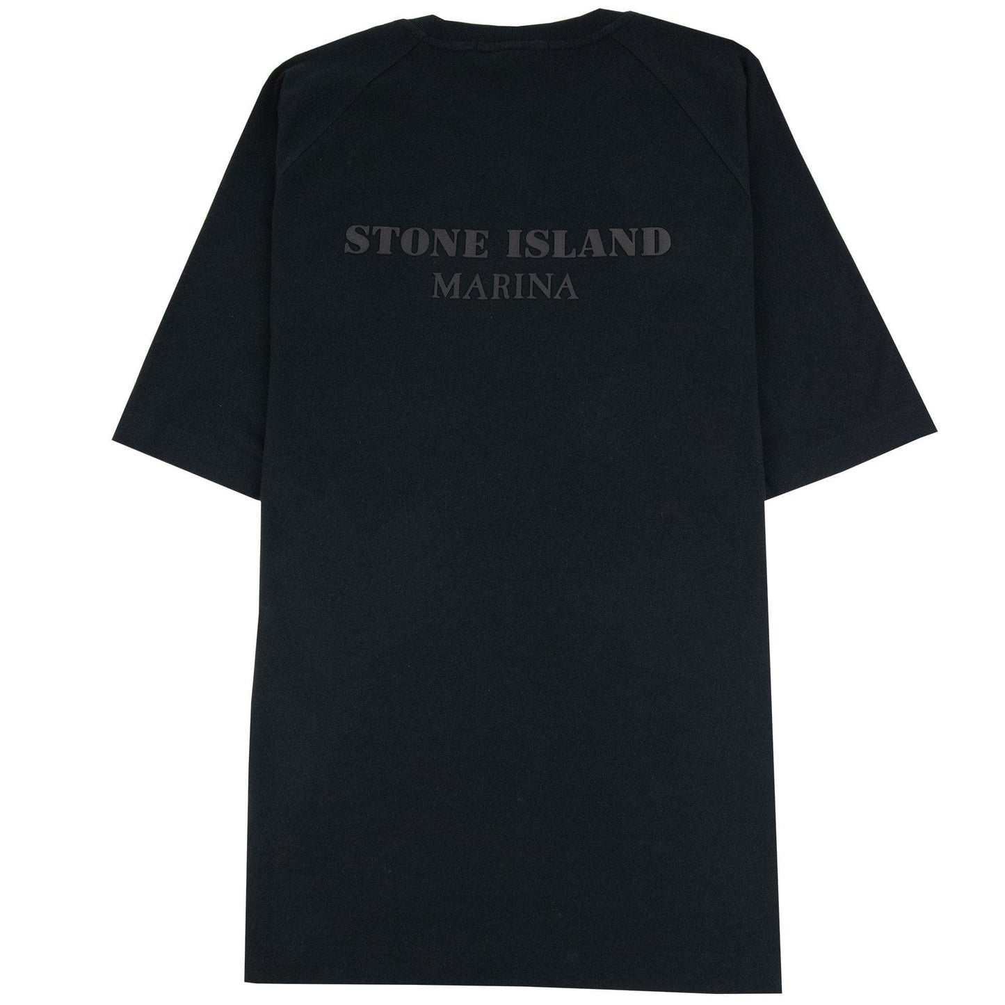 Stone Island Marina Logo T Shirt Black Voo29