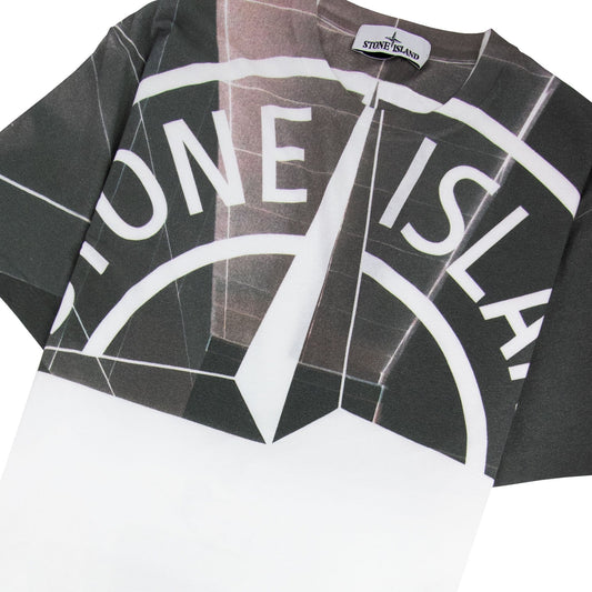 Stone Island Printed Logo T Shirt White V0001