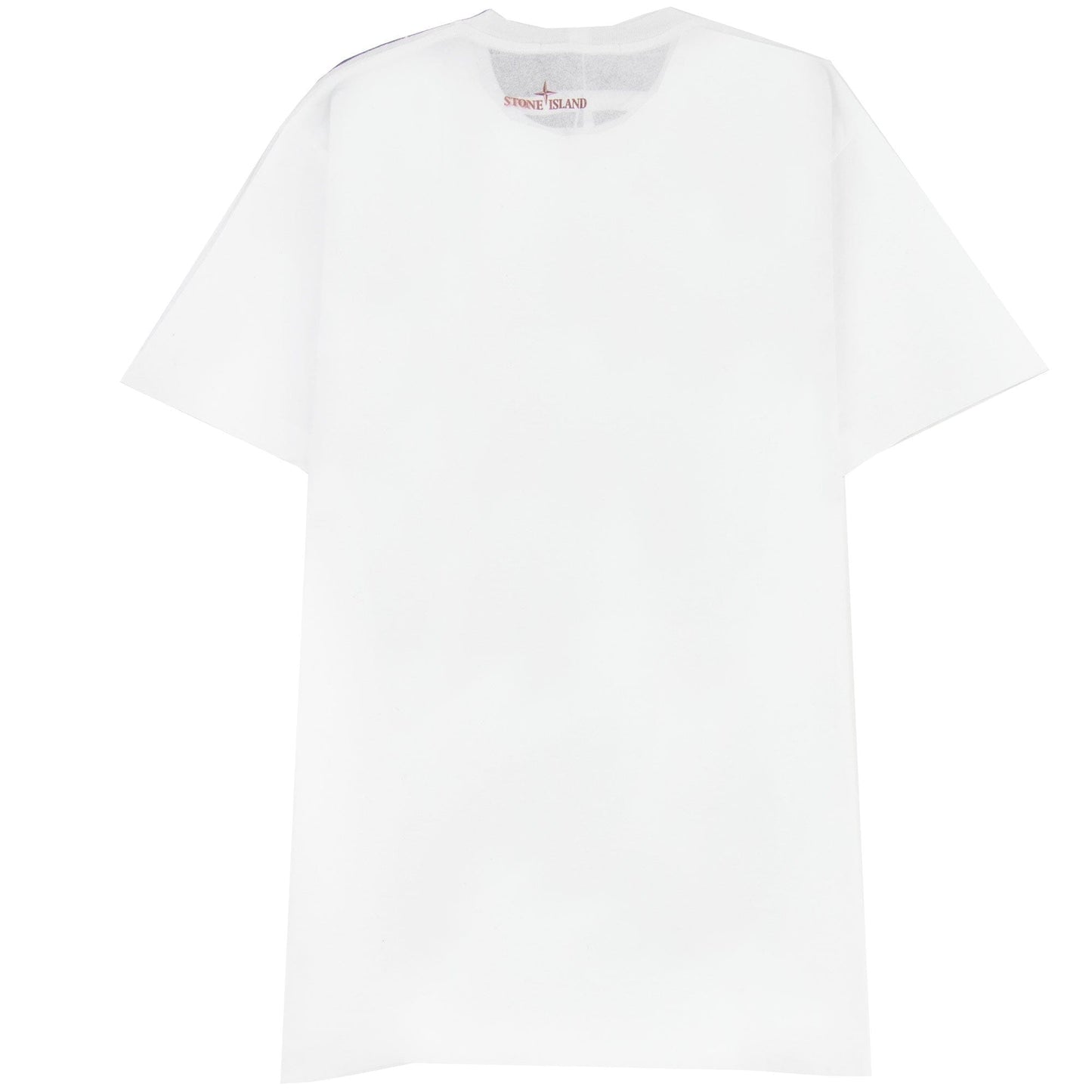 Stone Island Printed Logo T Shirt White V0001