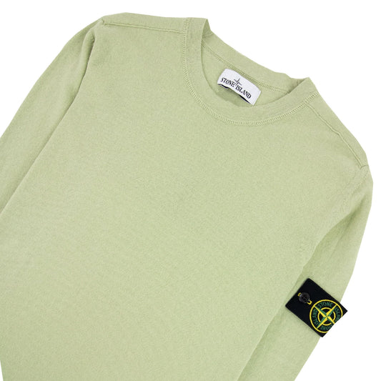 Stone Island 532b9 Crewneck Knitwear Light Green V0052