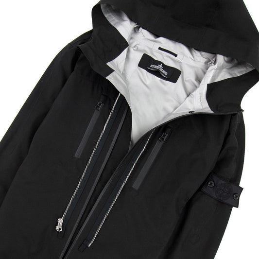 Stone Island 40501 Twin Zip Shell Jacket Black V0029