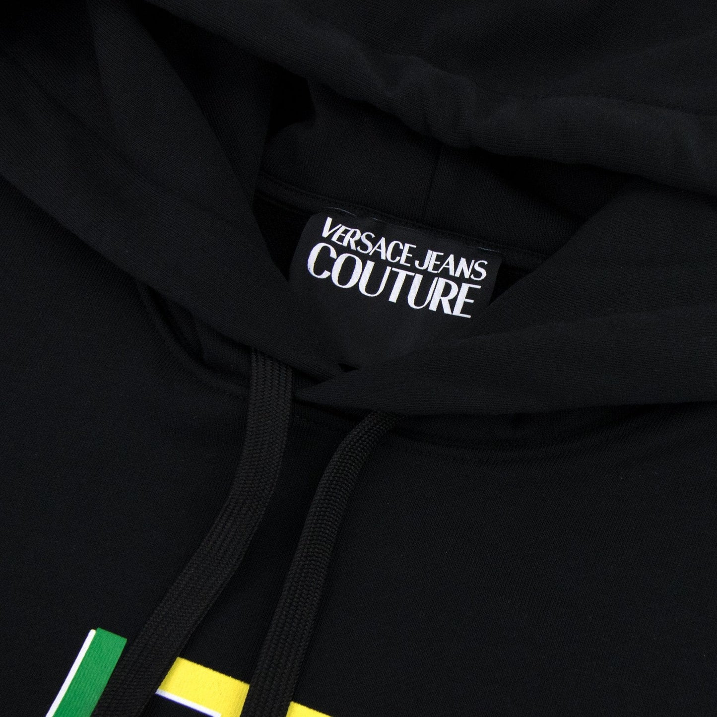Versace Jeans Couture Rainbow Logo Hoody Black