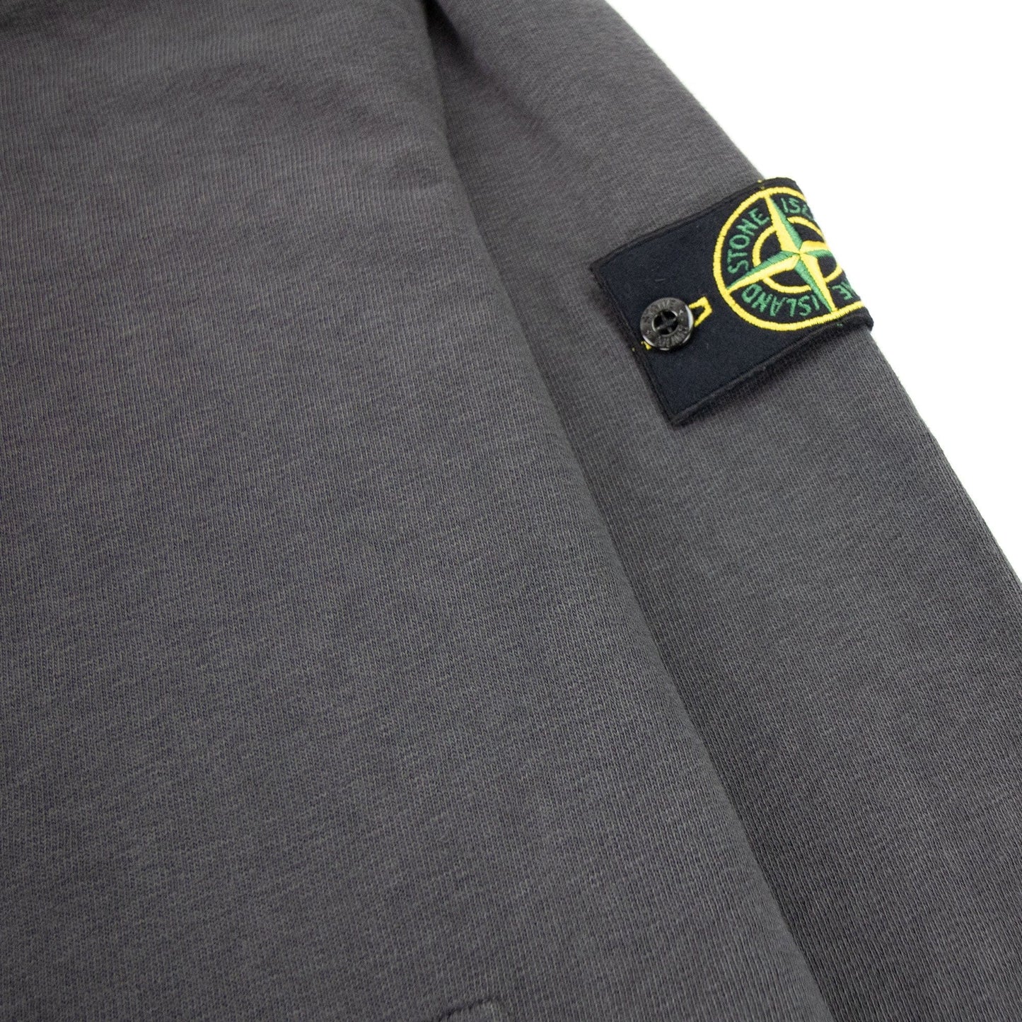 Stone Island Light Fleece Zip Up Sweatshirt Dark Grey