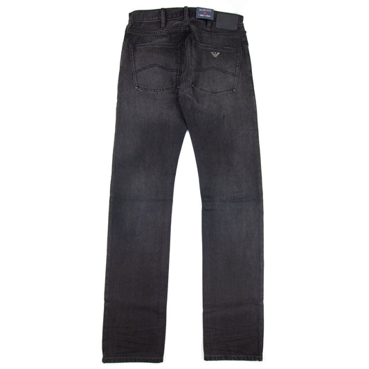 Armani Jeans J45 Slim Fit Jeans Black