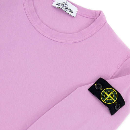 Stone Island Junior 60940 Crewneck Core Sweatshirt Rose Pink V0086