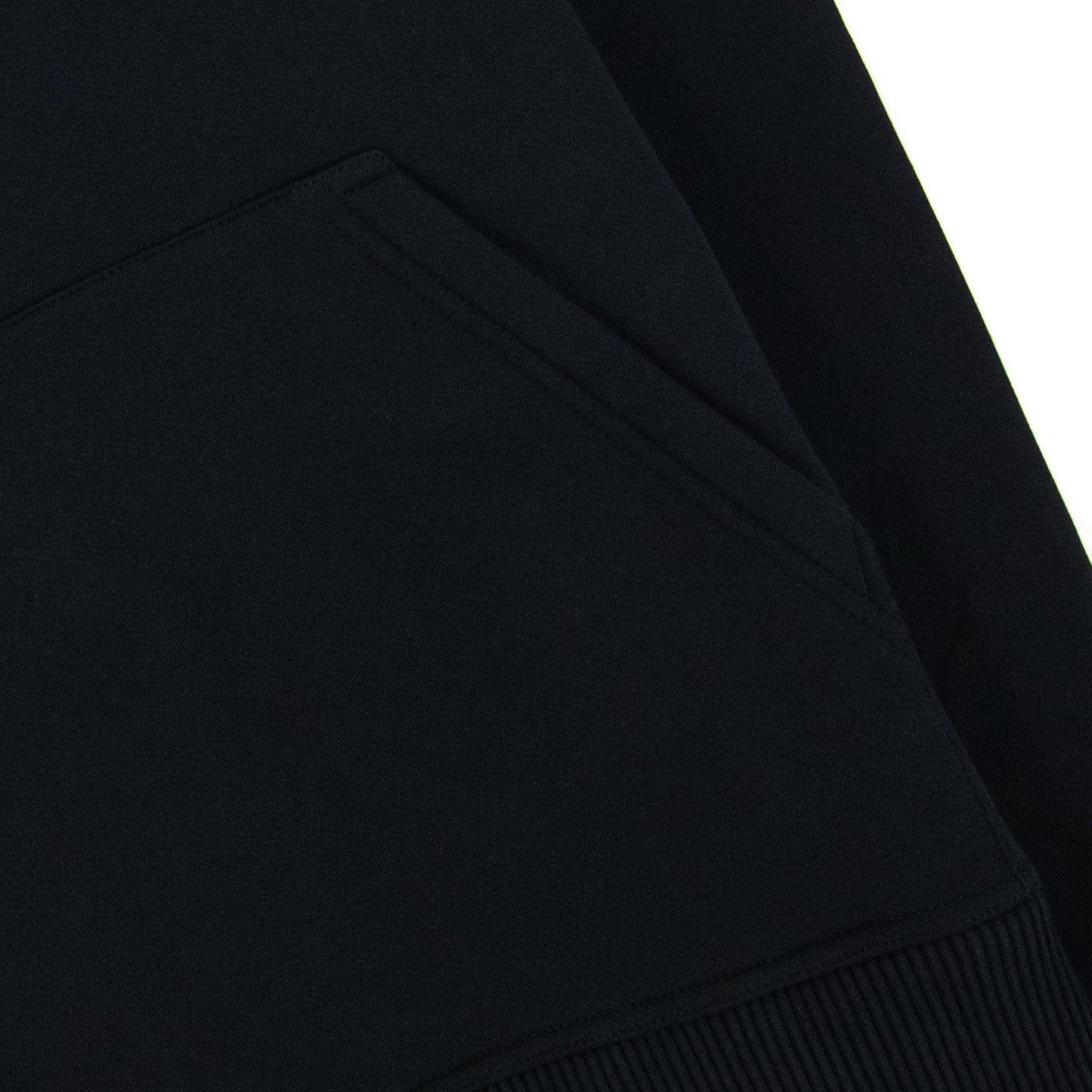 Burberry Check Hood Cotton Blend Hoodie Black