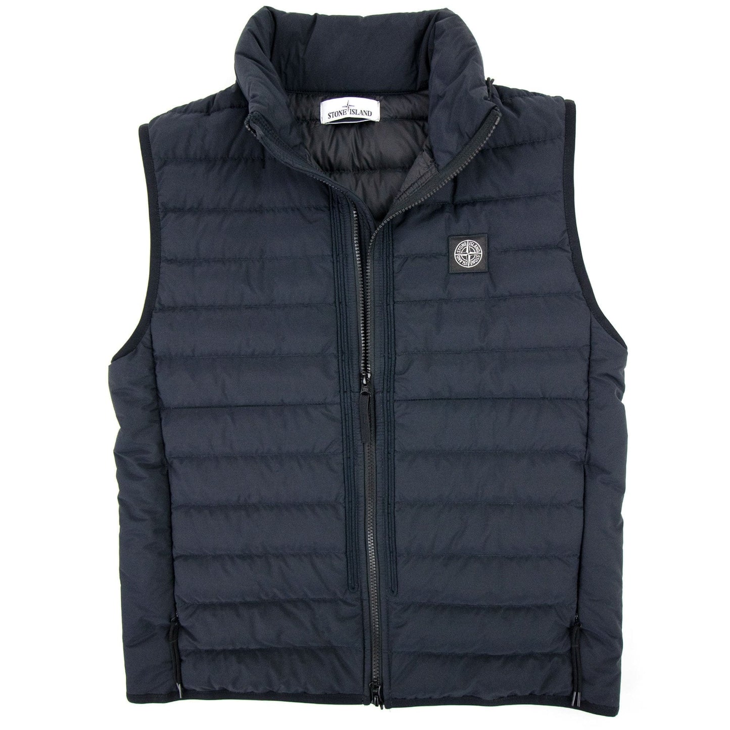 Stone Island G0725 O Cotton R Nylon Tela Gilet Navy Blue V0020