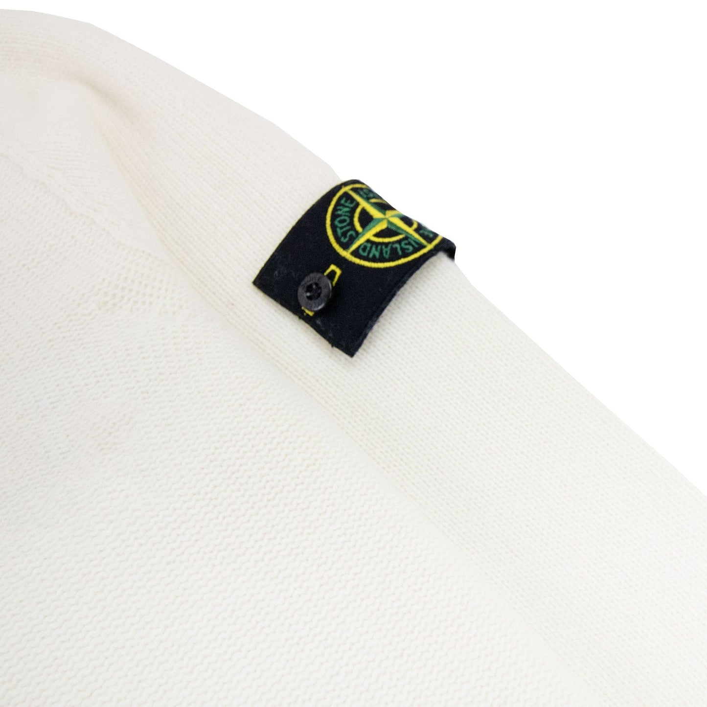 Stone Island 505a3 Lambswool Crew Knit Off White V0099