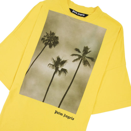 Palm Angels Boulevard Loose T Shirt Yellow/black