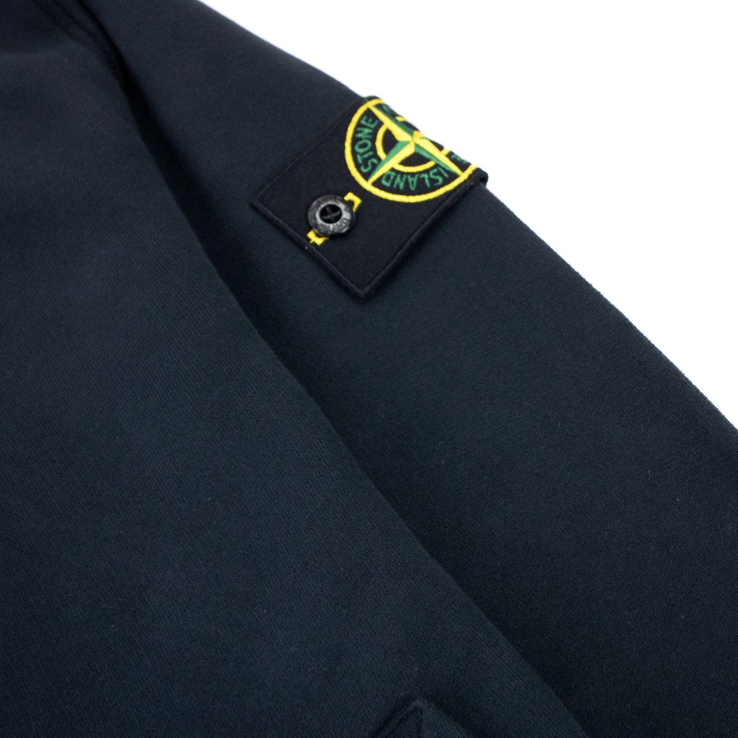 Stone Island Full Zip Patch Sweatshirt Navy Blue V0020
