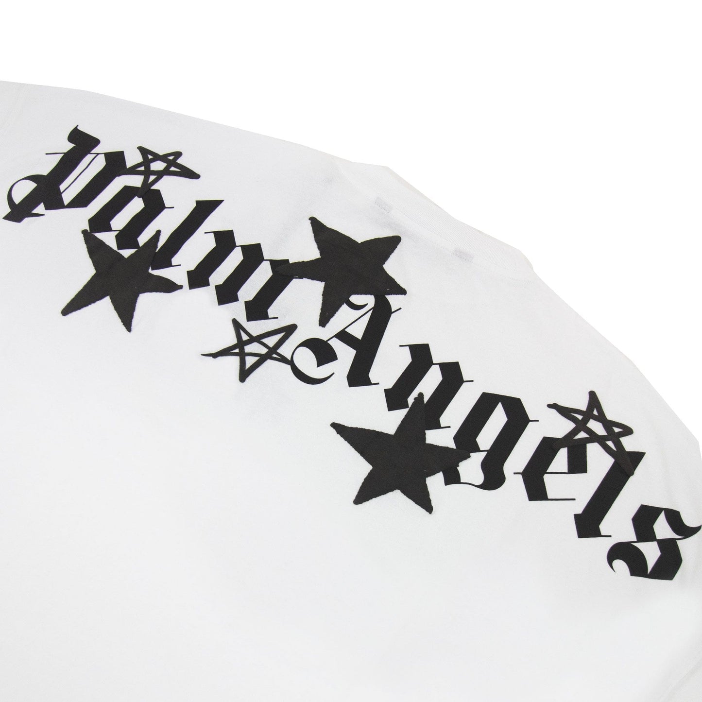 Palm Angels Shooting Stars Overlogo T Shirt White/black
