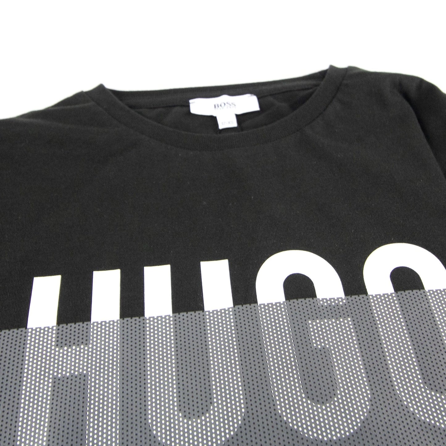 Hugo Boss Kids Printed Logo L/s T Shirt Black
