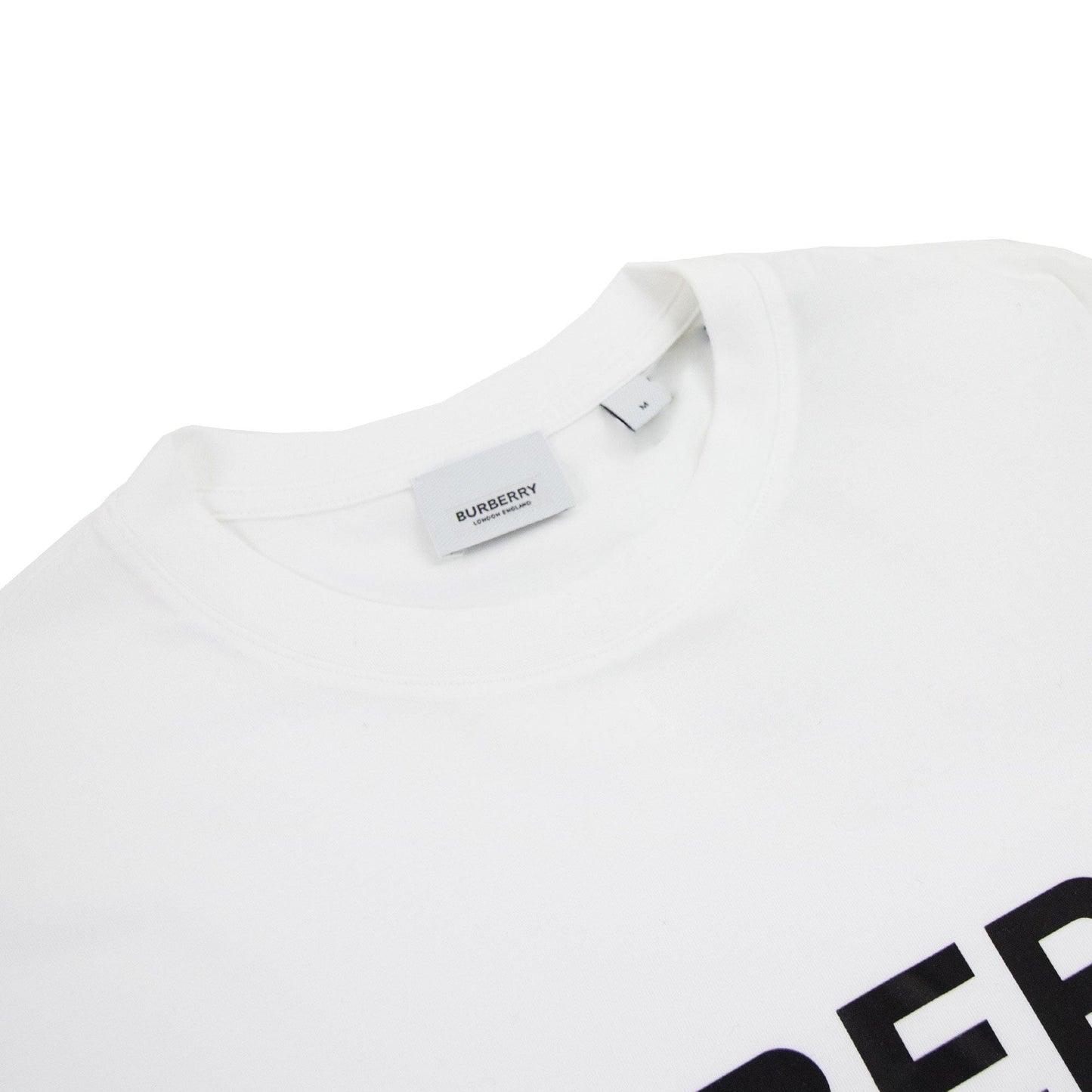 Burberry Logo Print T Shirt White