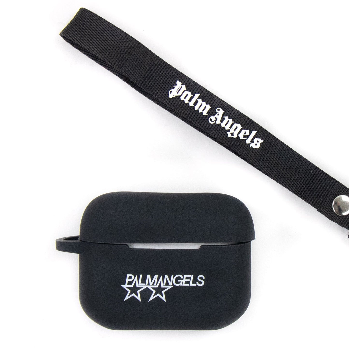 Palm Angels Racing Stars Airpods Pro Case Black/white