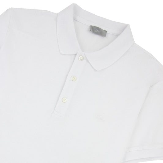 Christian Dior Dior Chest Logo Polo S/s White