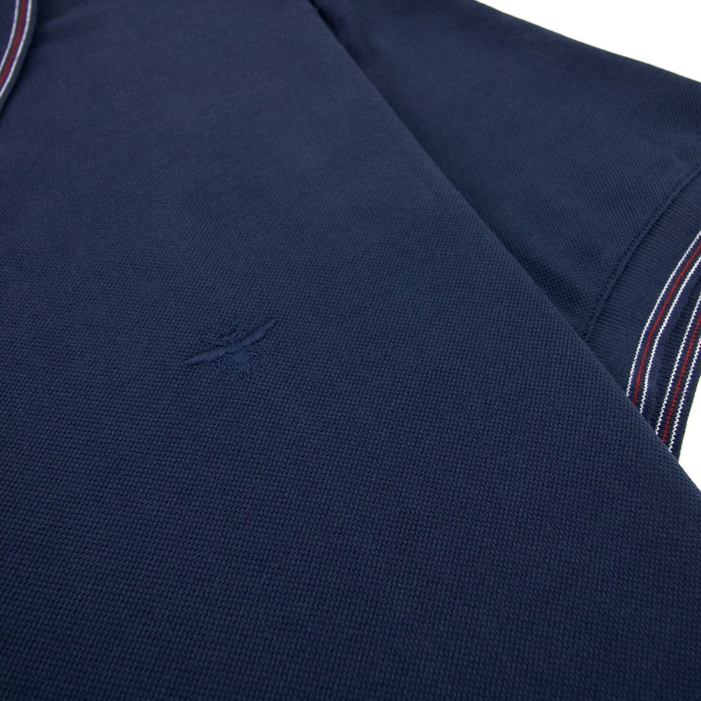 Christian Dior Bee Embroidery Collar Stripe S/s Navy