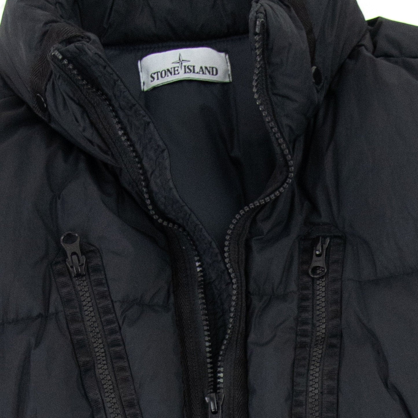Stone Island 40223 Garment Dyed Crinkle Reps Ny Down Jacket Black V0029