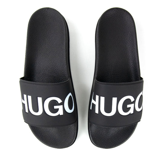 Hugo Boss Contrast Logo Sliders Black 002