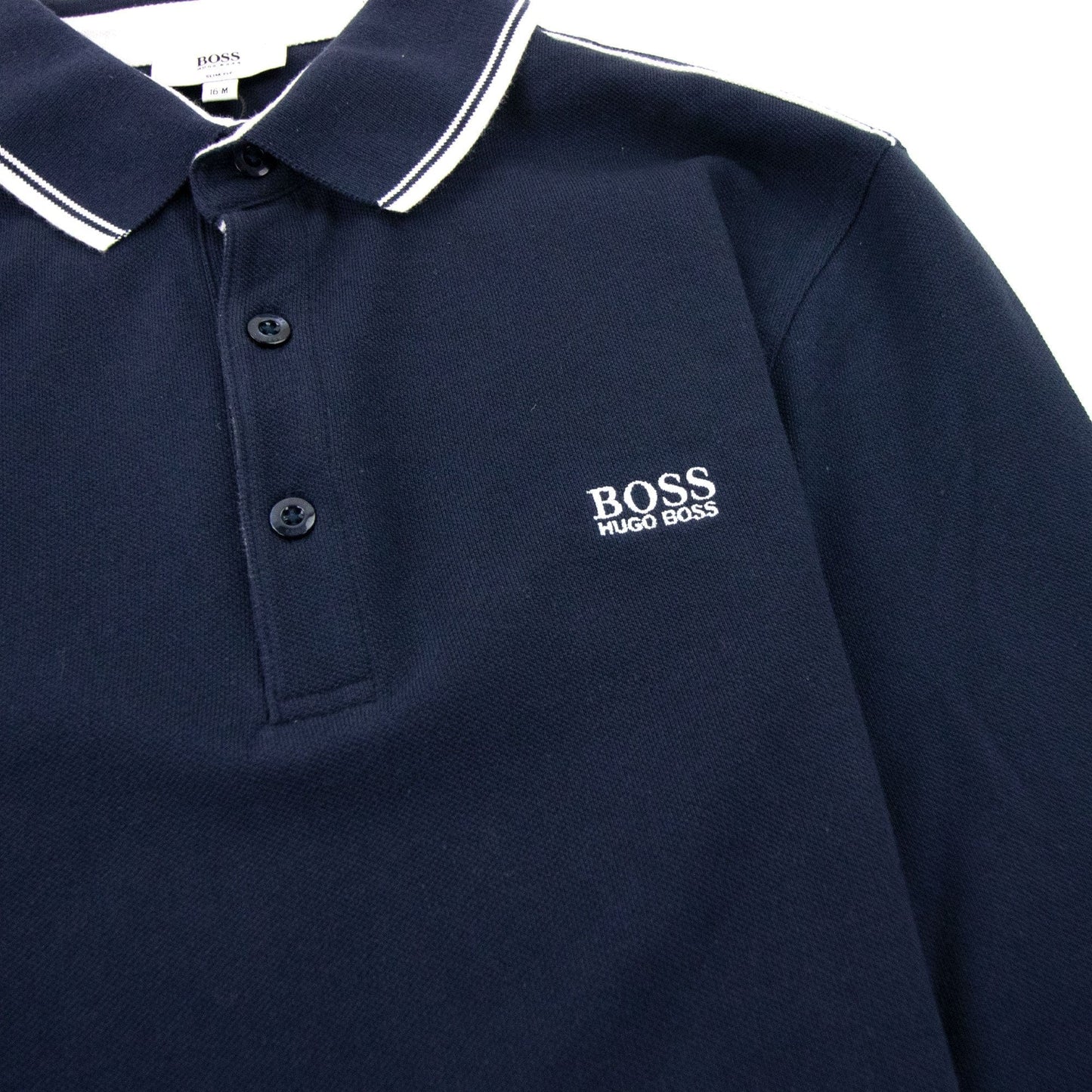 Hugo Boss Kids Twin Tipped L/s Polo Navy