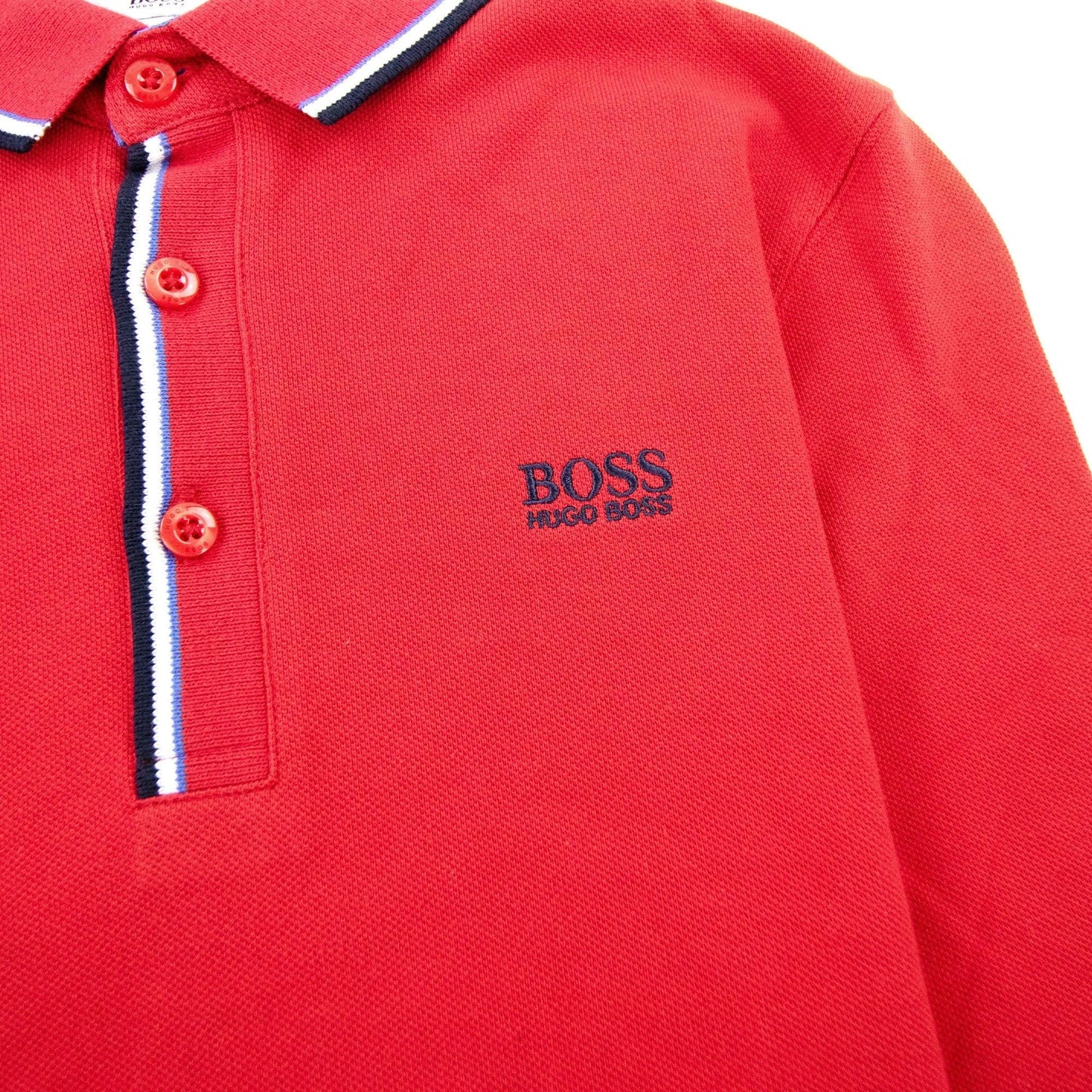 Hugo Boss Kids Twin Tipped L/s Polo Red