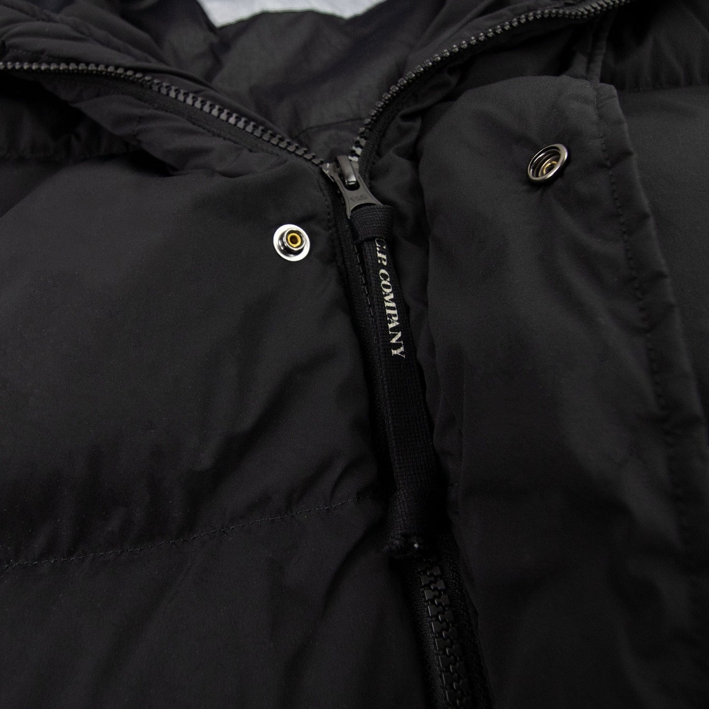 Cp Company Goggle Padding Medium Down Jacket Black 999
