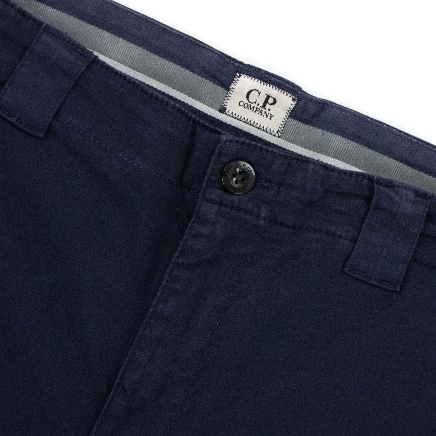 Cp Company Bermuda Cargo Stretch Sateen Shorts Navy 888