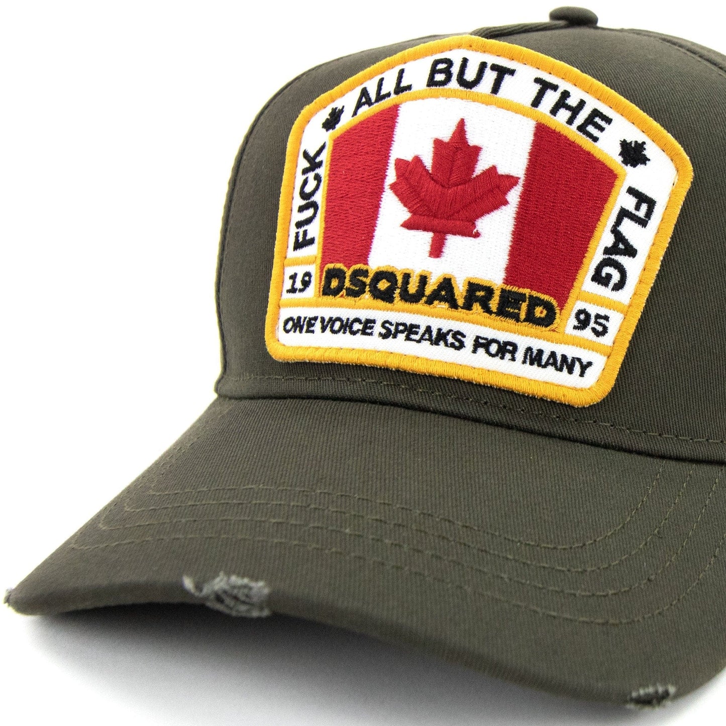 Dsquared2 Canadian Flag Baseball Cap Military Green