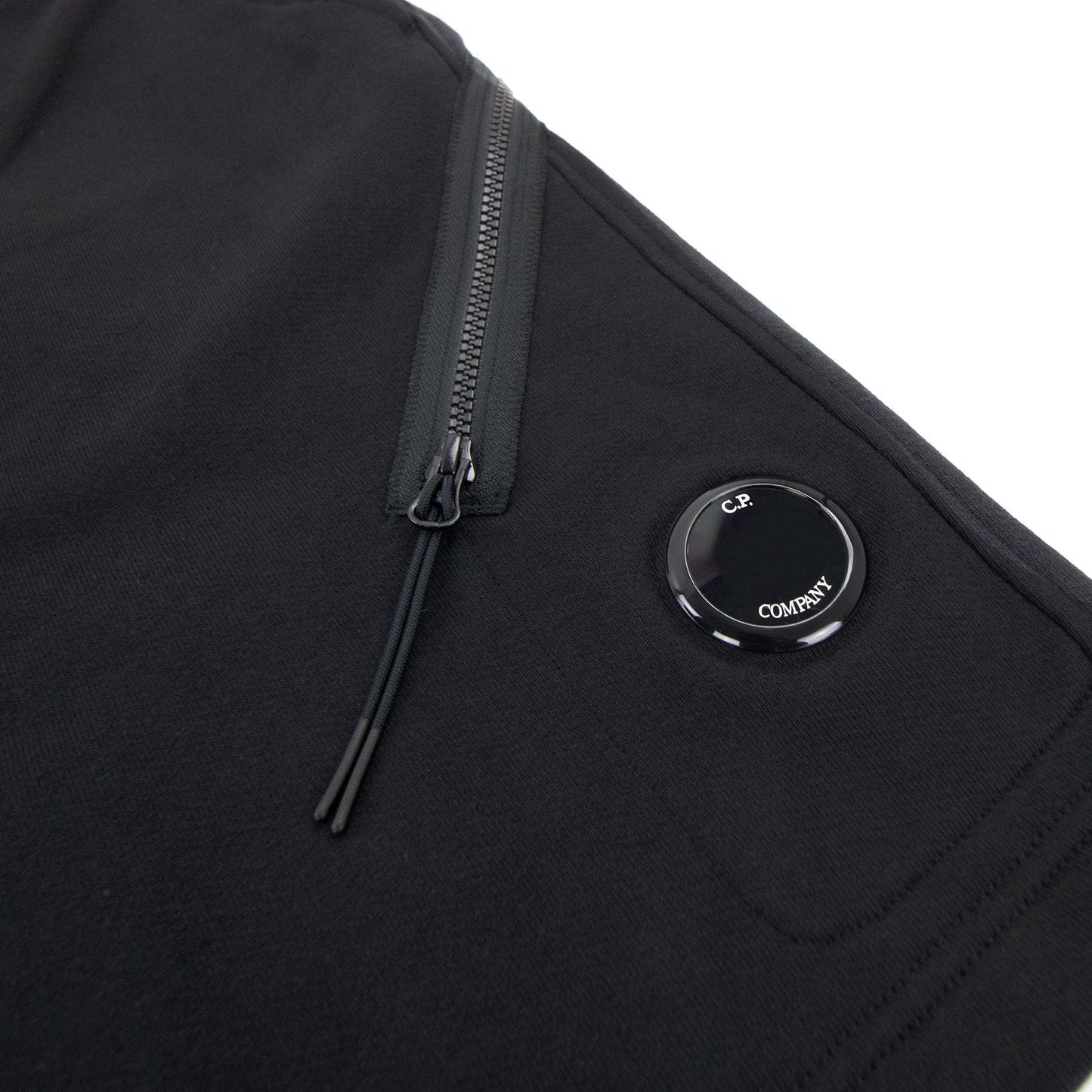 Cp Company Diagonal Raised Fleece Shorts Black 999