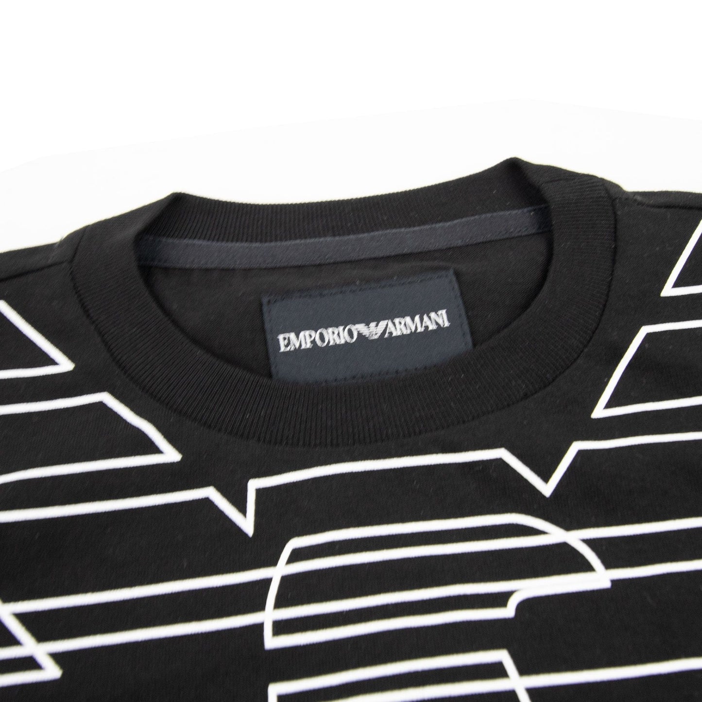 Emporio Armani Jnr Eagle Logo Tshirt Black APR1