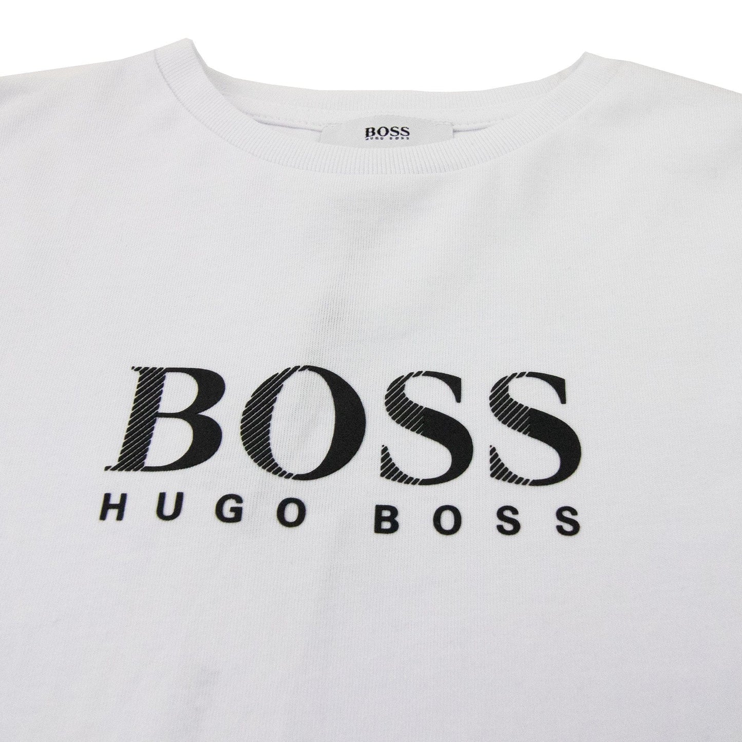 Hugo Boss Kids L/s Top Boss Bold White/black