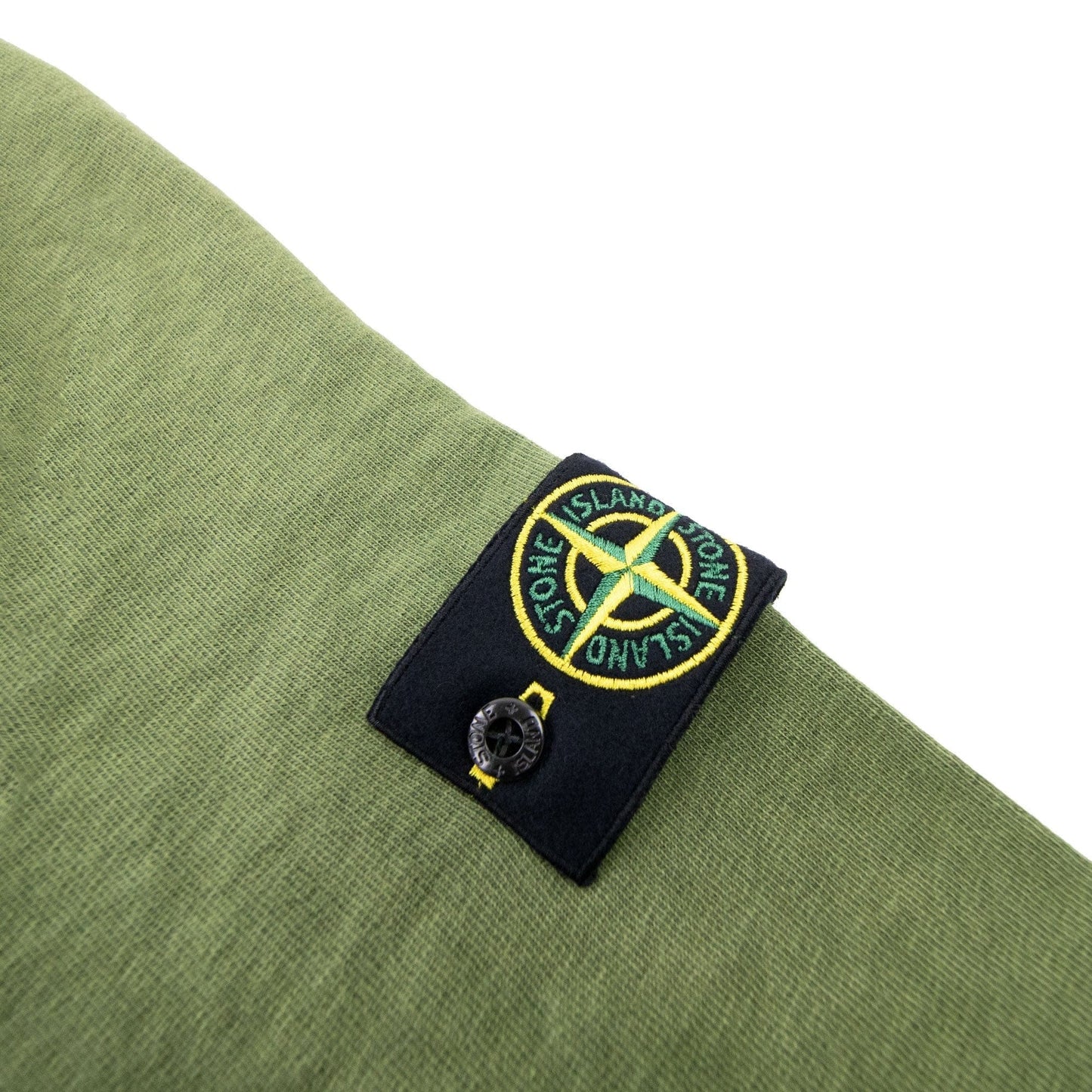 Stone Island 66360 Malfile Fleece Garment Dayed Sweatshirt Olive V0158