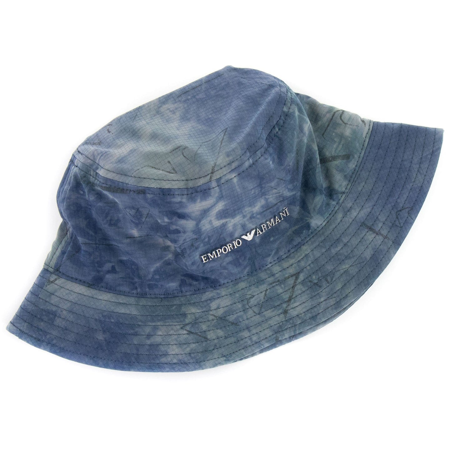 Emporio Armani Gradient Nylon Cloche Hat Blue