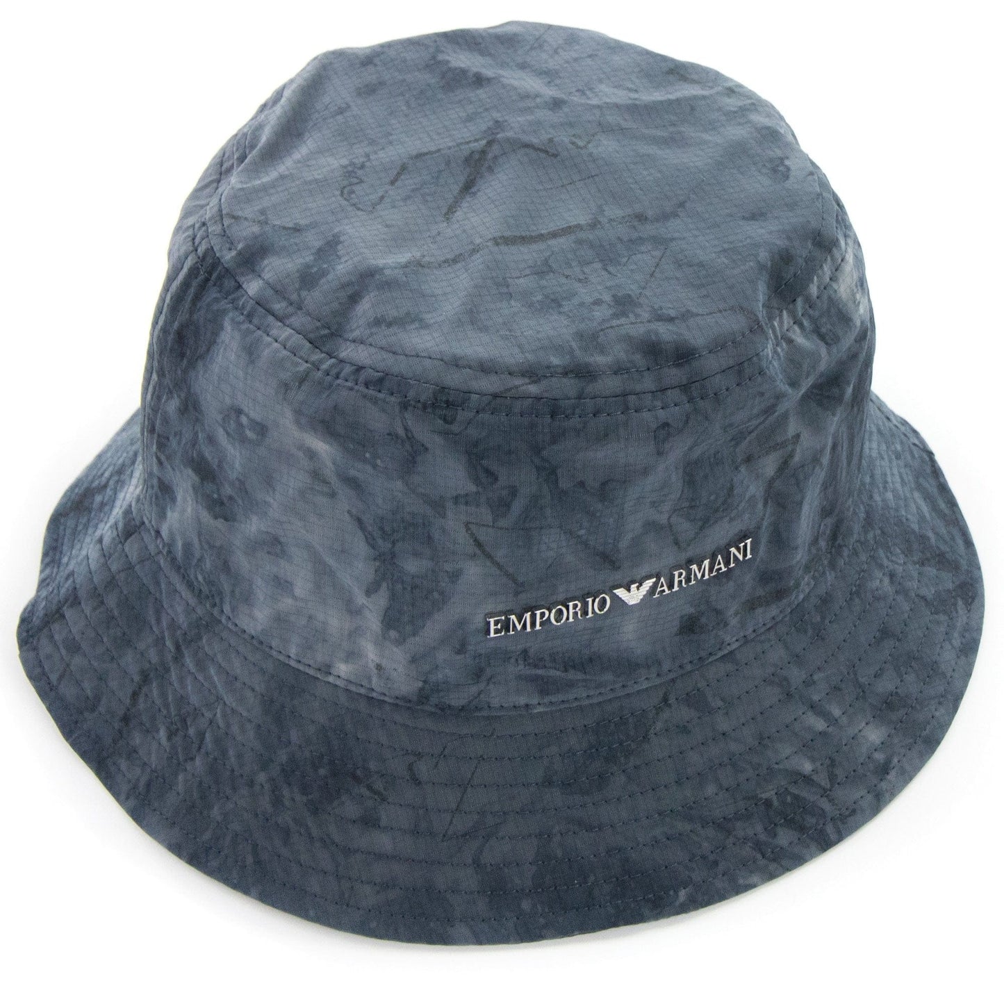 Emporio Armani Gradient Nylon Cloche Hat Grey