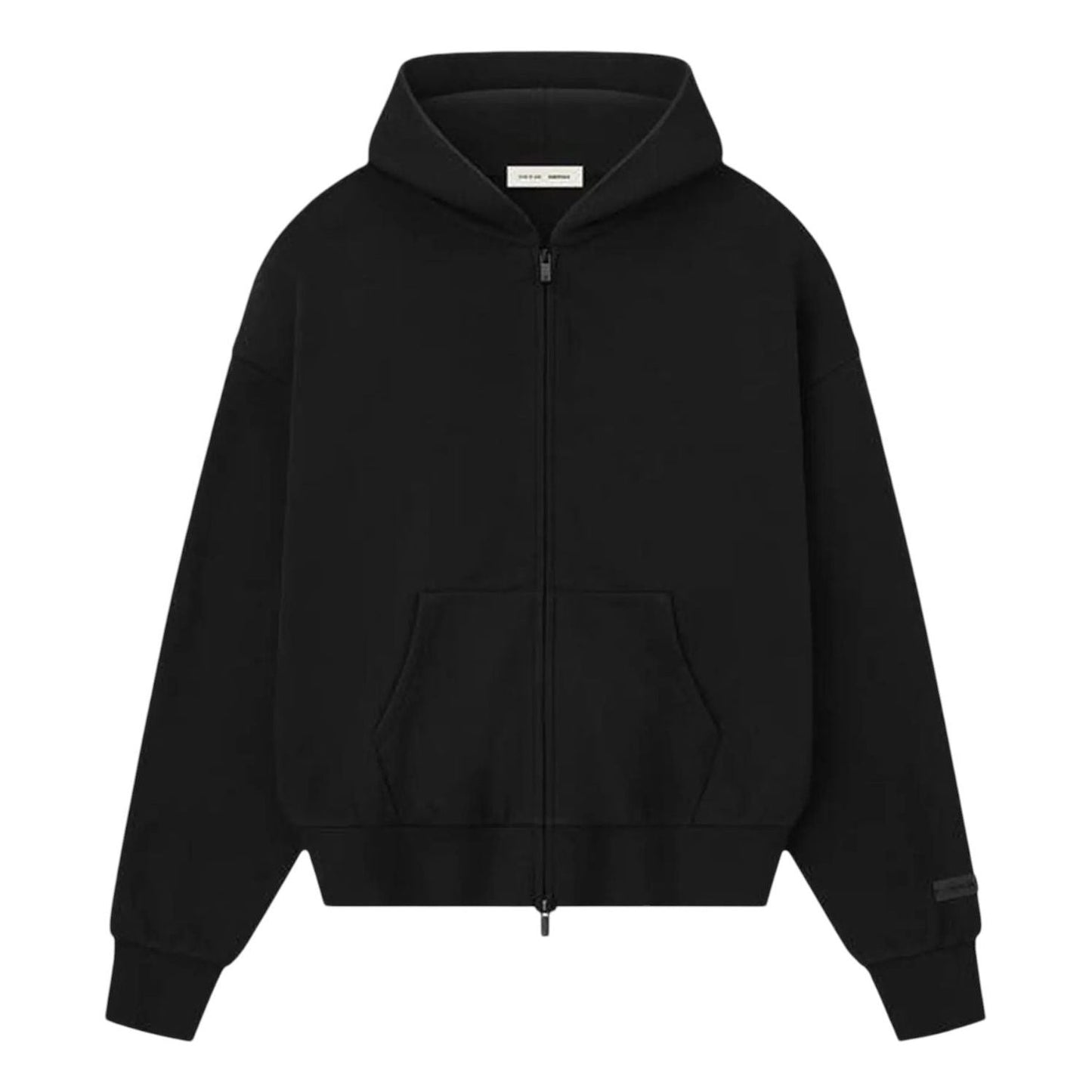 Fear of God Essentials Classic Full Zip Hoodie 'Jet Black' 192SP254780F