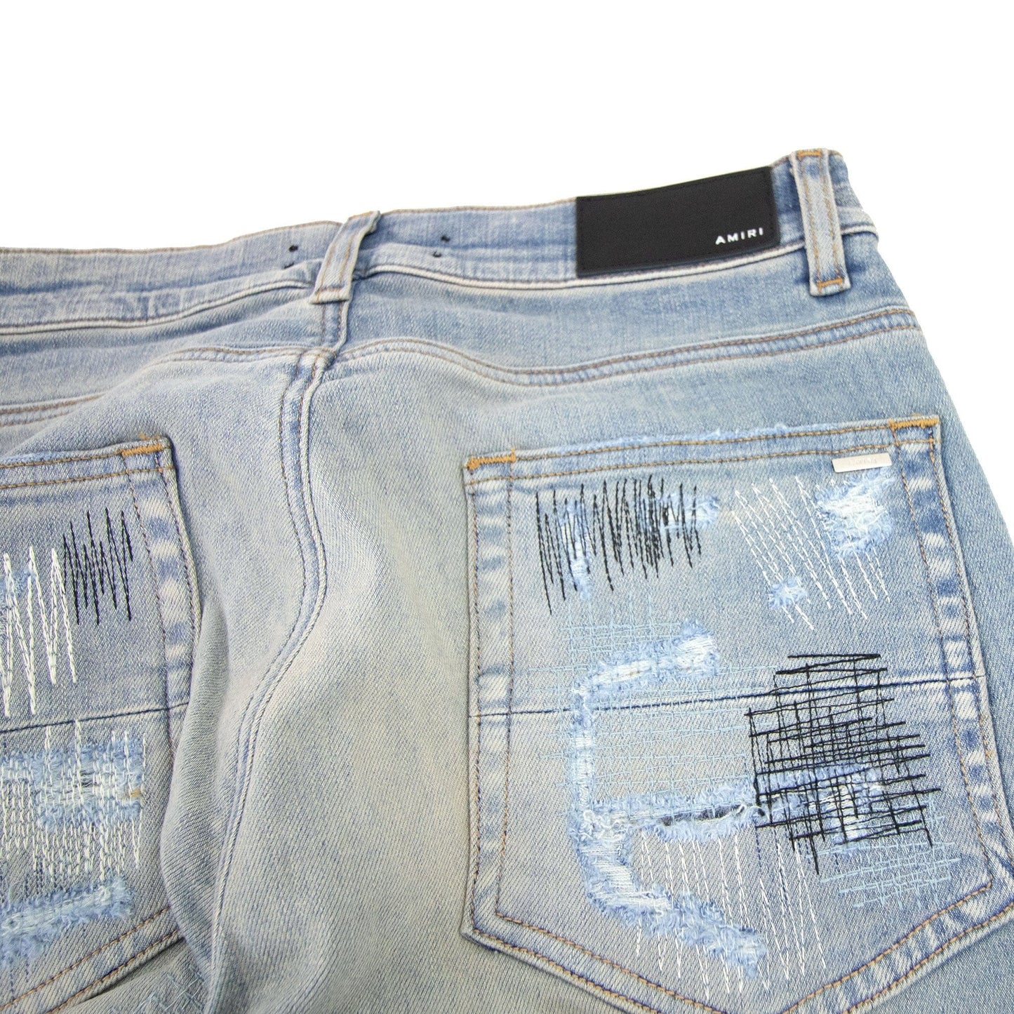 Amiri All Over Repair Jean Denim