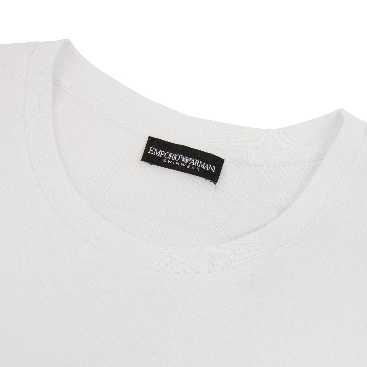 Emporio Armani Logo Beach Wear T Shirt White