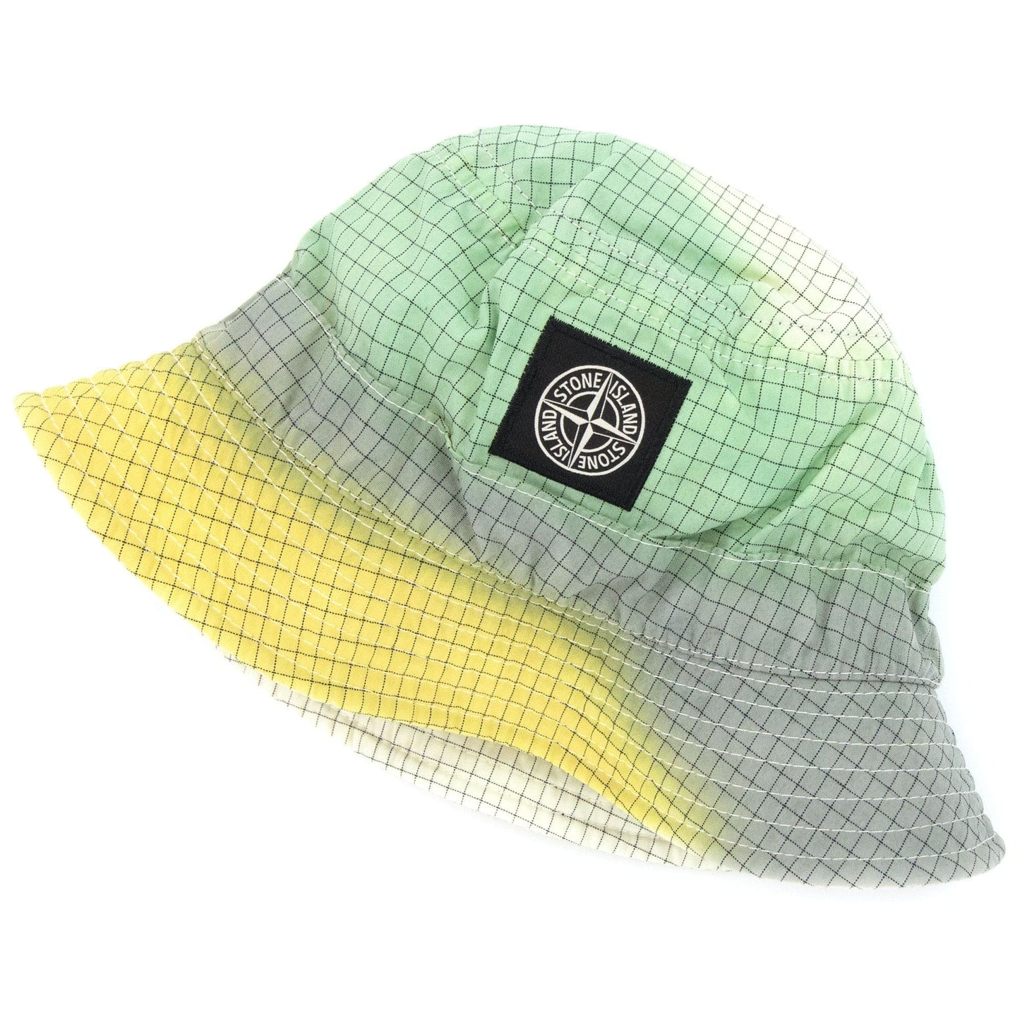 Stone Island Junior 90167 Ripstop Airbrushed Hat Yellow V0030