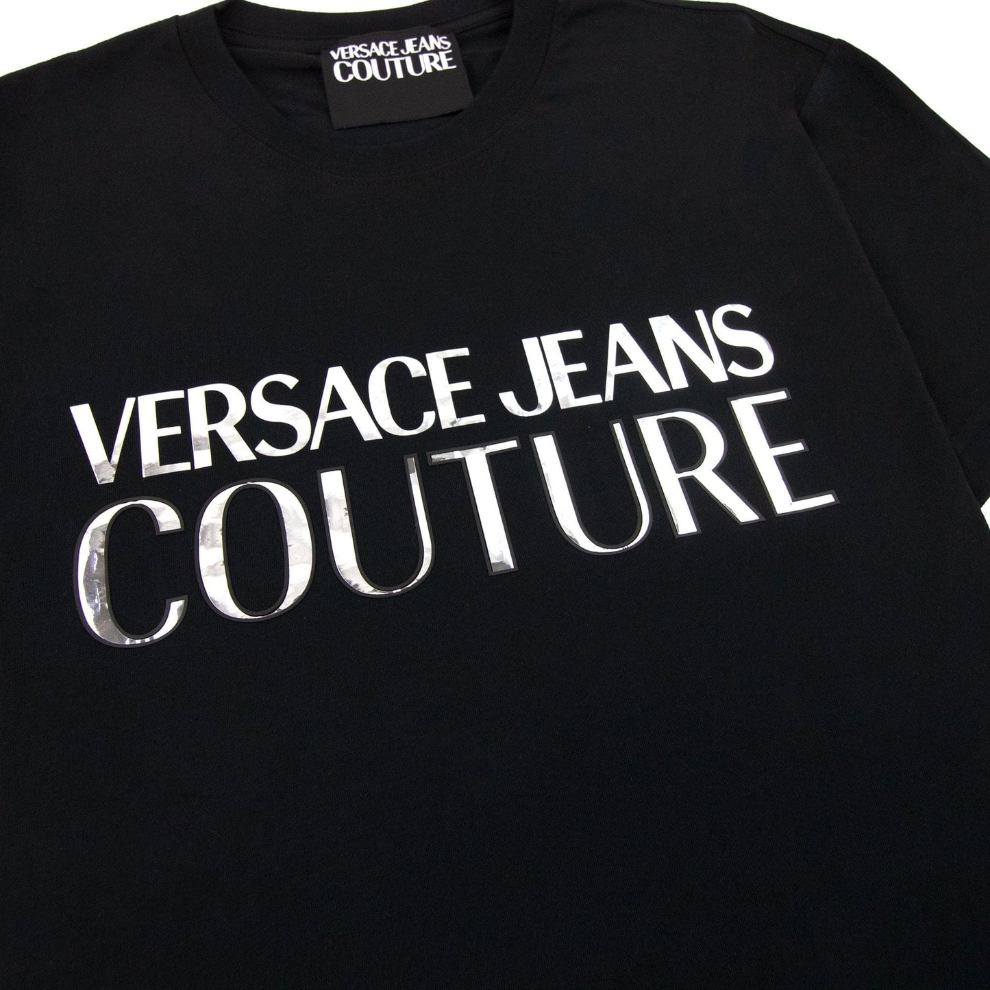 Versace Jeans Couture Logo T Shirt Black/silver