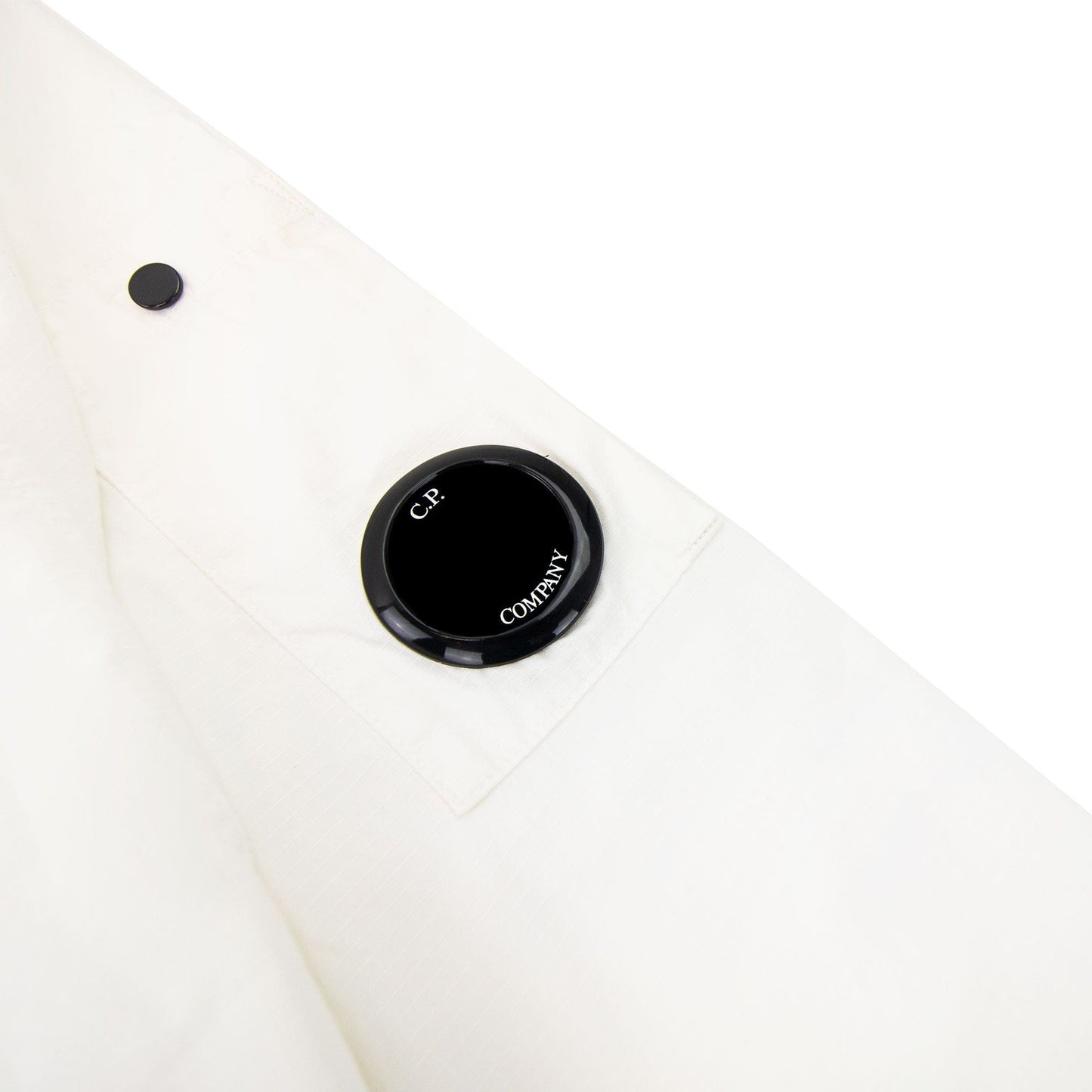 Cp Company Cotton Rip Lens Overshirt White 103