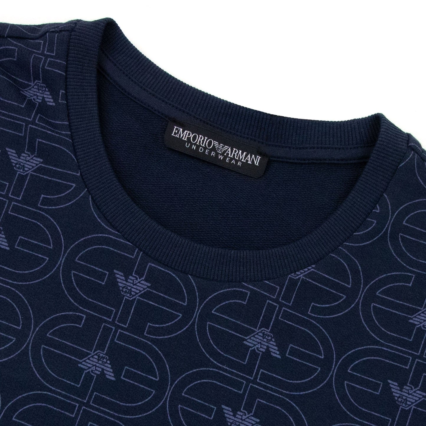 Emporio Armani Logo Loungewear T Shirt Navy
