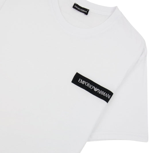 Emporio Armani Emporio Armani Crew Neck Logo T Shirt White