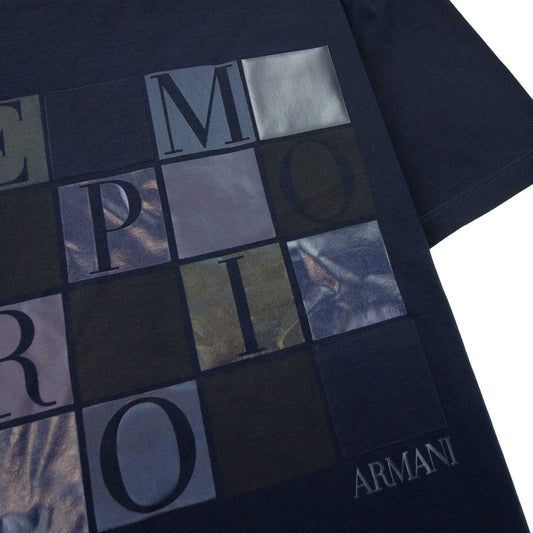 Emporio Armani Logo T Shirt Navy