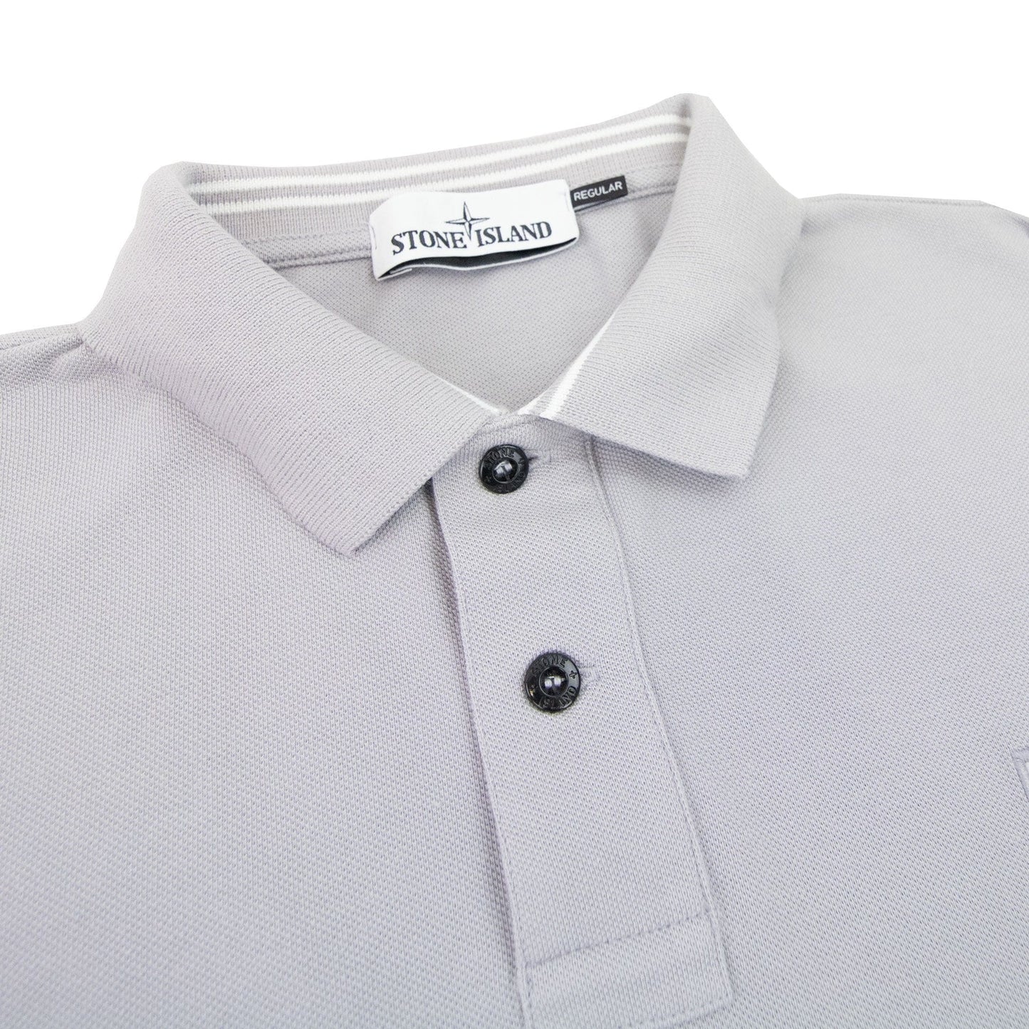 Stone Island Patch Logo Reg Fit Polo Lilac