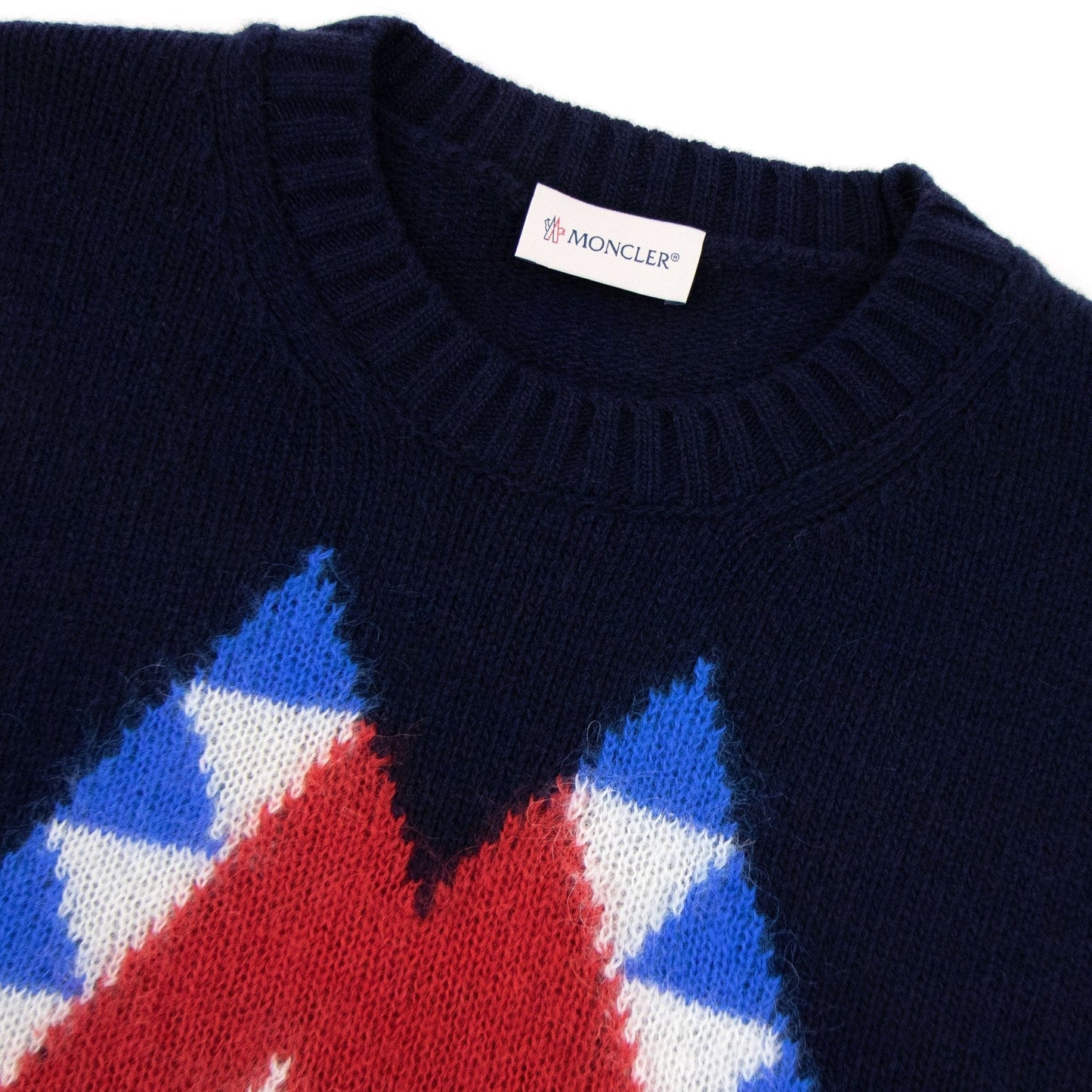 Moncler Graphic Wool Mohair Jumper Navy 769